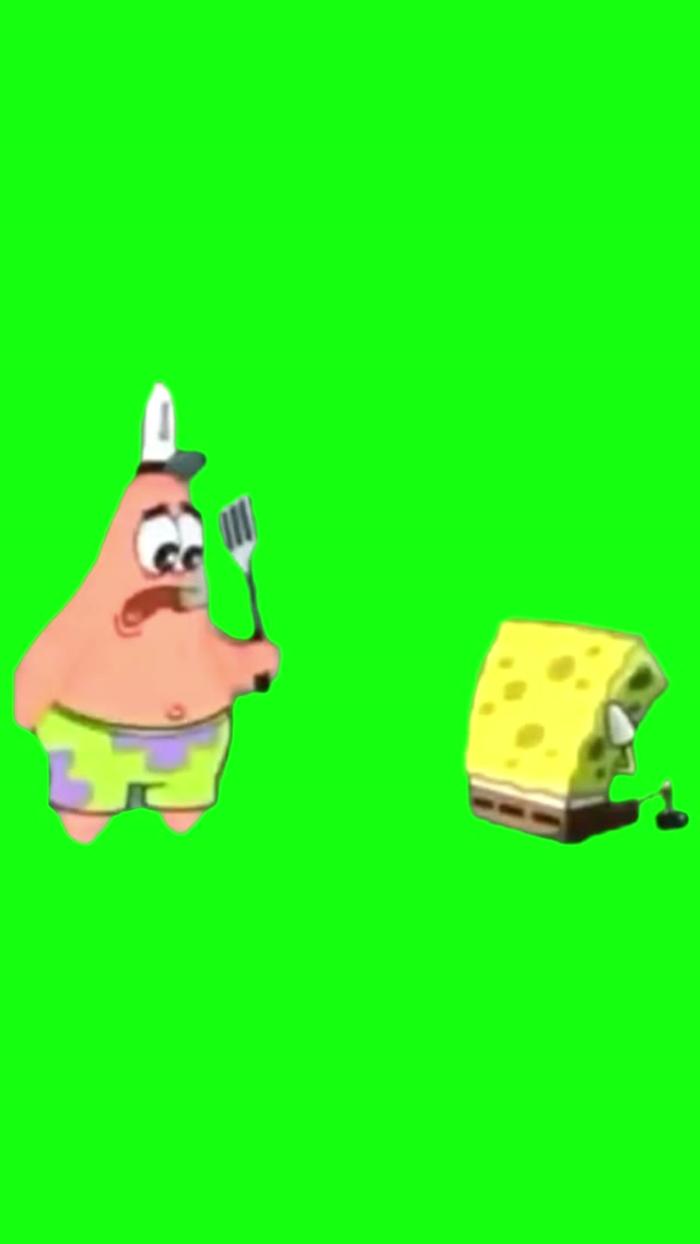 uh spongebob tf is wrong with you green screen